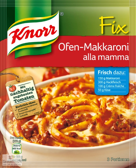 Knorr Fix for Oven Macaroni alla mamma