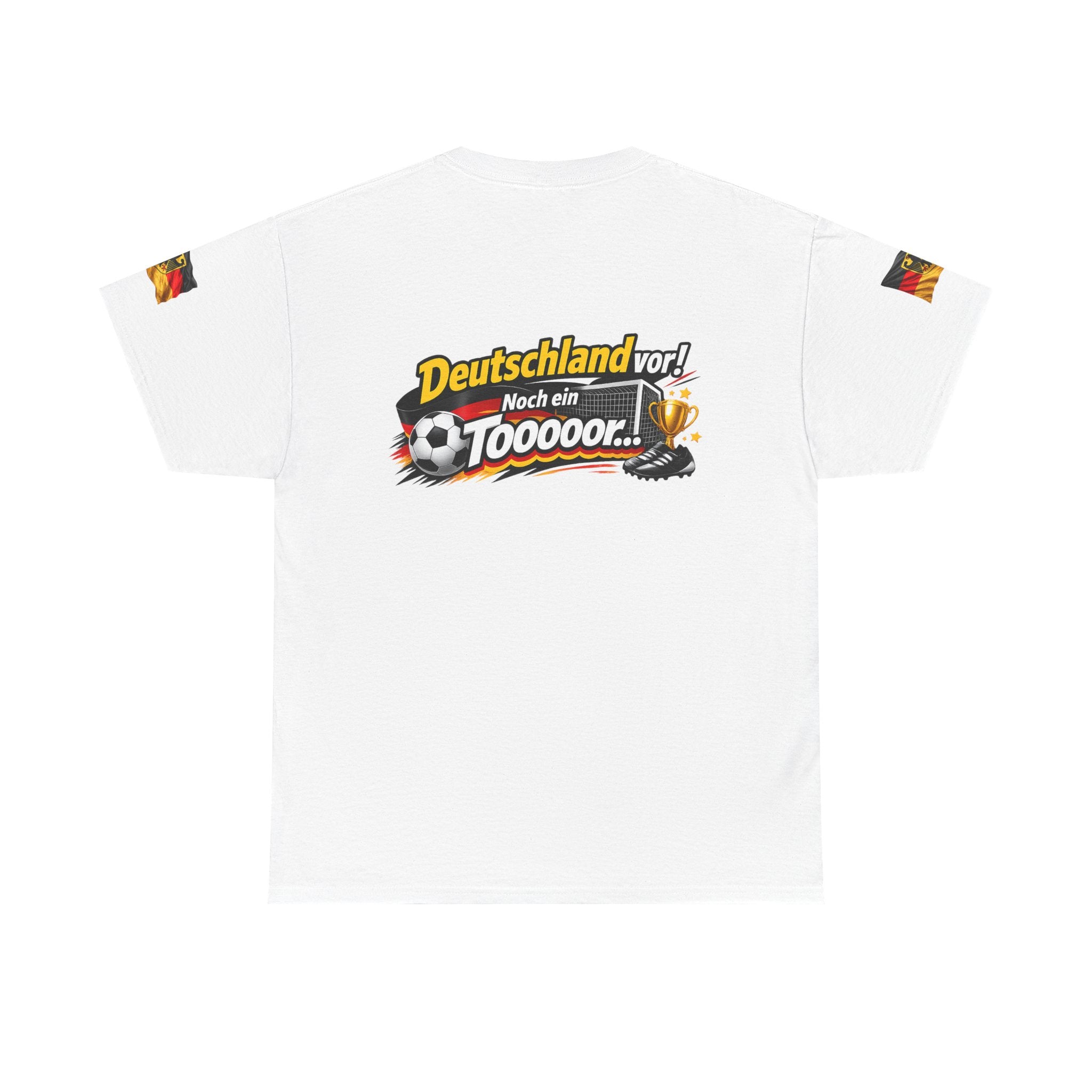 Soccer Fans T‑Shirt — "Deutschland vor! Noch ein Toooor" German Flag Tee
