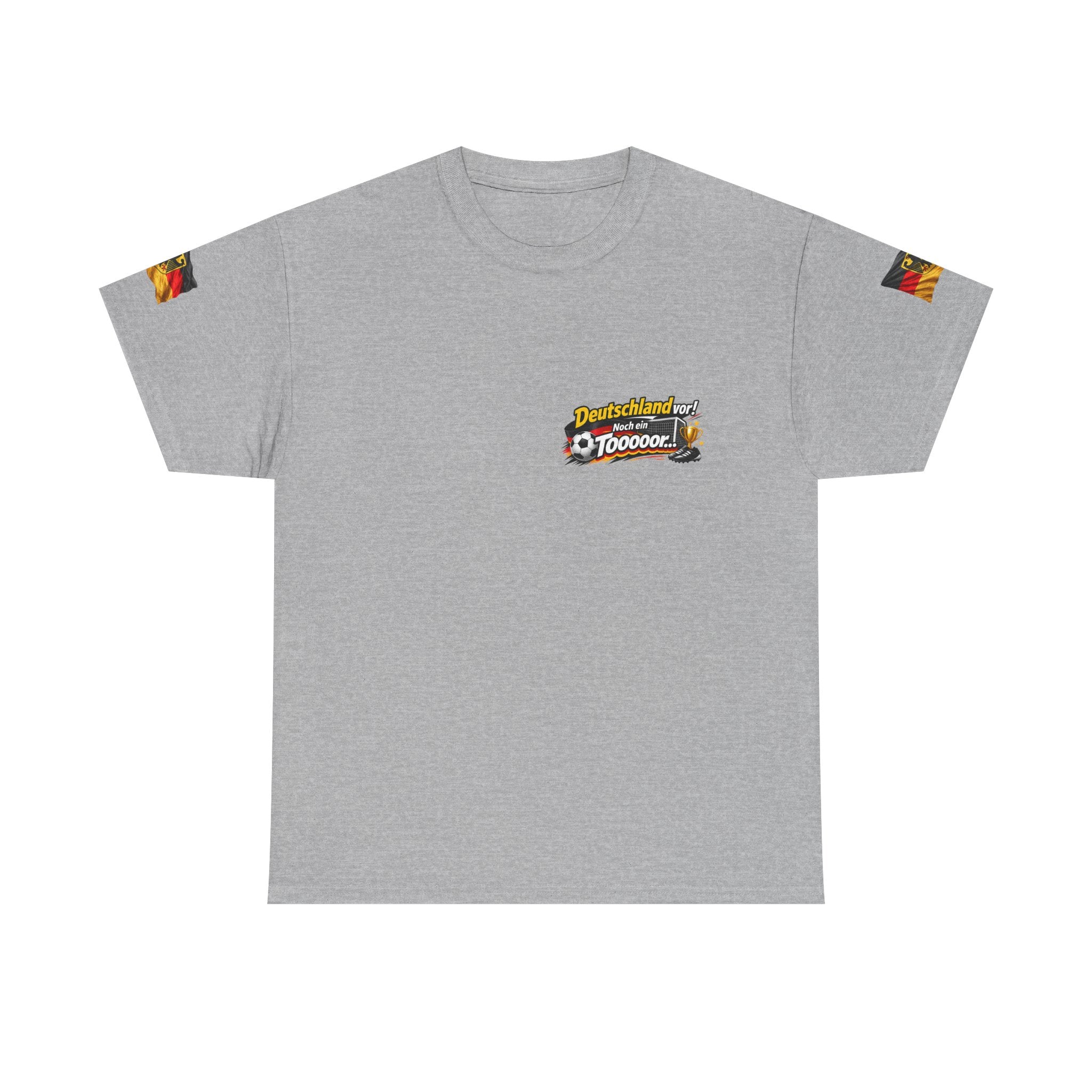 Soccer Fans T‑Shirt — "Deutschland vor! Noch ein Toooor" German Flag Tee