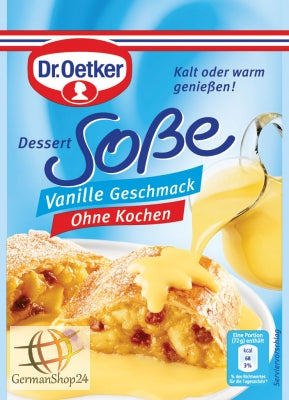 Dr. Oetker Dessert Sauce without Cooking, Vanilla Flavor