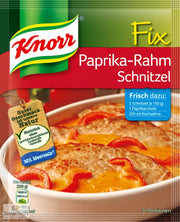 Knorr Fix for Schnitzel with Bell Pepper in Creamy Sauce