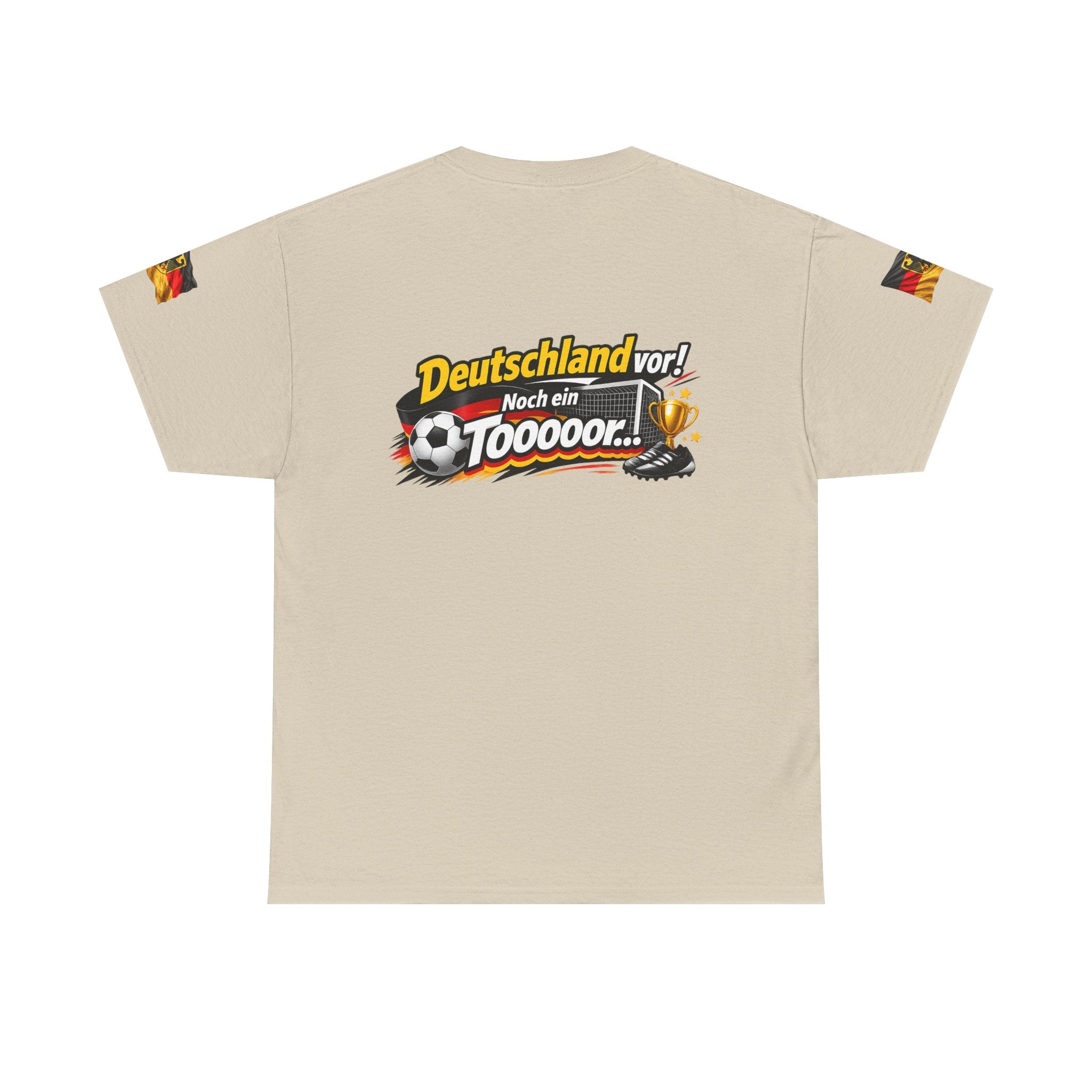 Soccer Fans T‑Shirt — "Deutschland vor! Noch ein Toooor" German Flag Tee