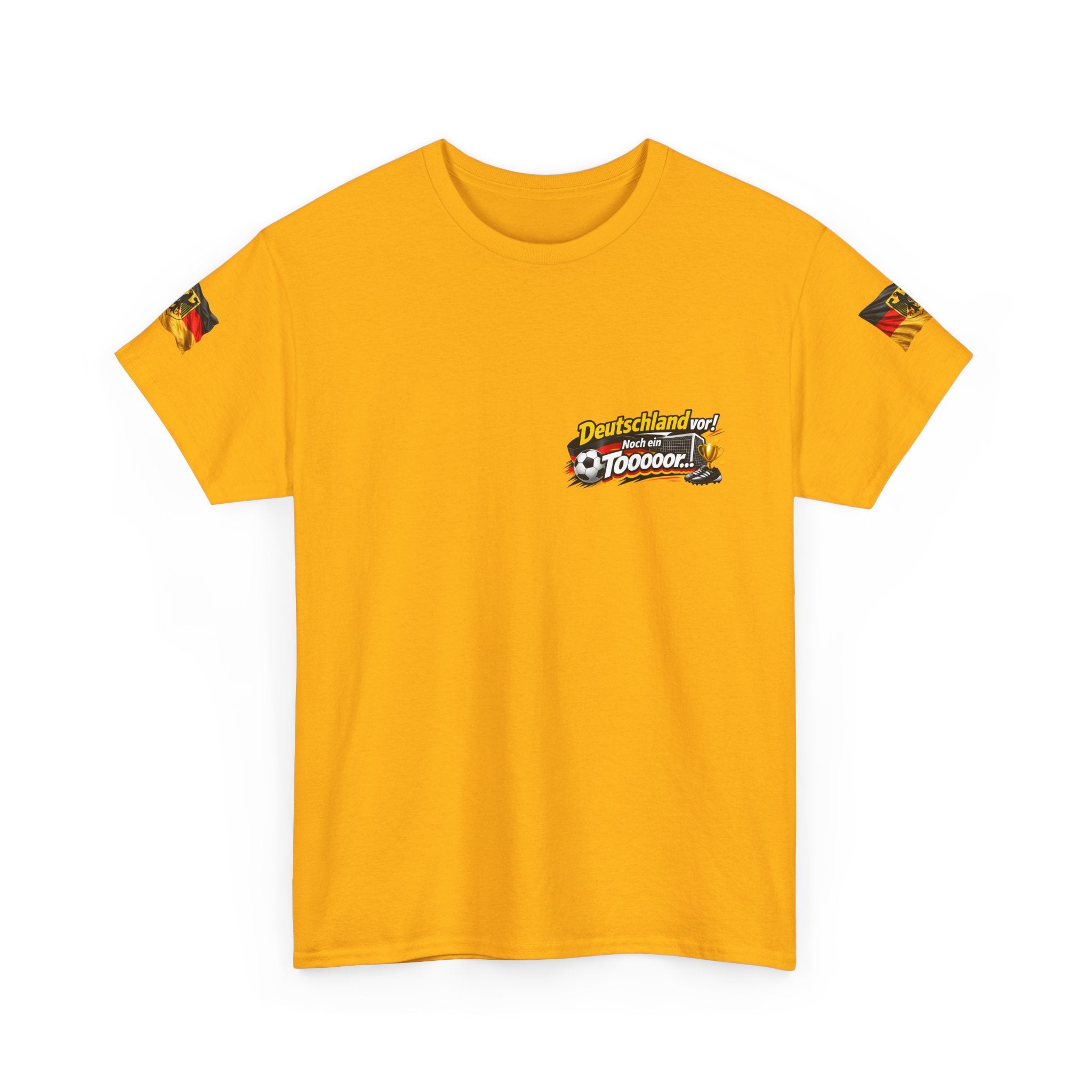 Soccer Fans T‑Shirt — "Deutschland vor! Noch ein Toooor" German Flag Tee