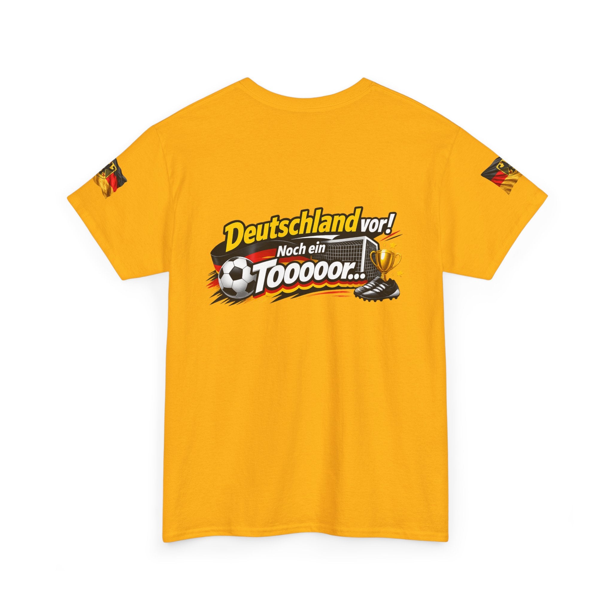 Soccer Fans T‑Shirt — "Deutschland vor! Noch ein Toooor" German Flag Tee