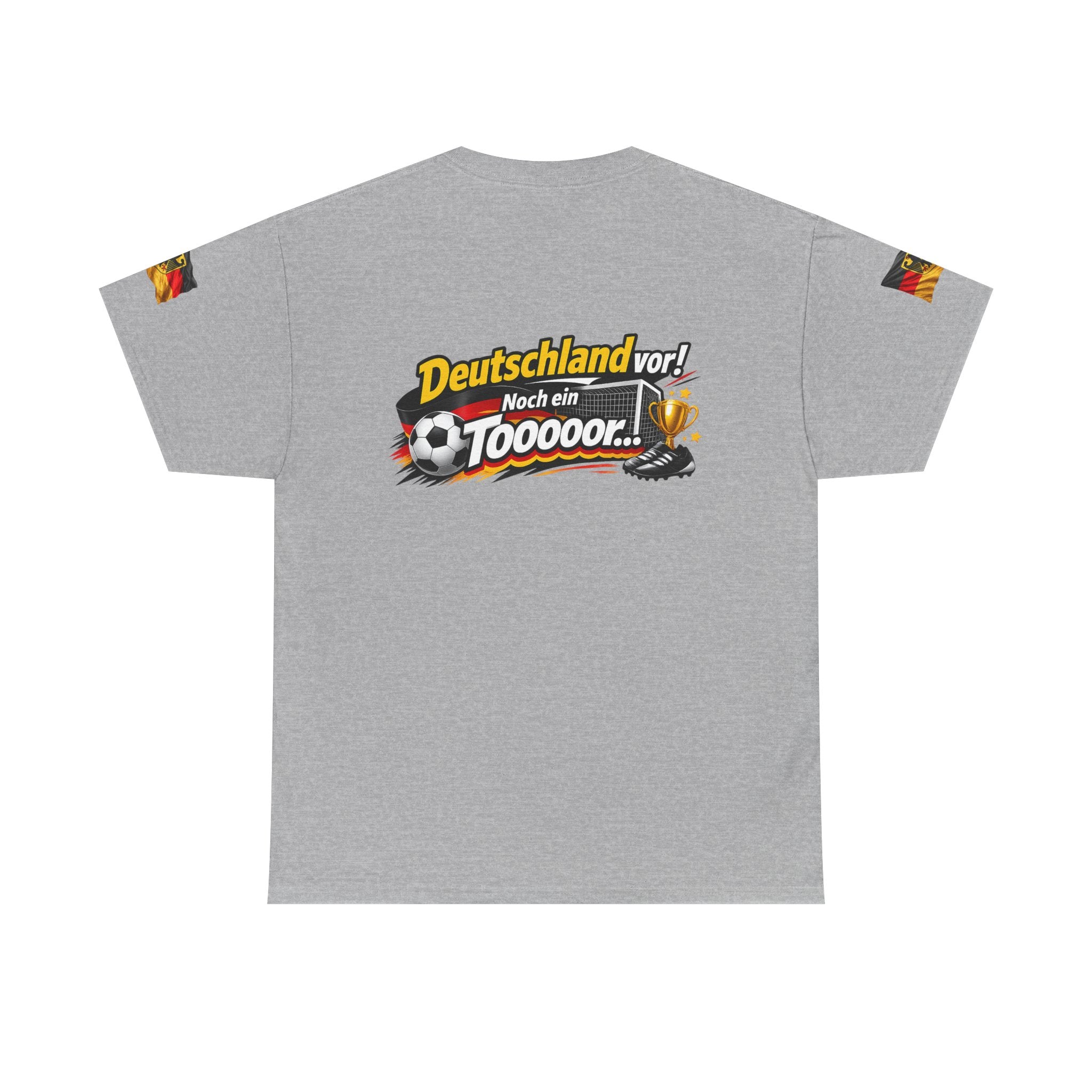 Soccer Fans T‑Shirt — "Deutschland vor! Noch ein Toooor" German Flag Tee