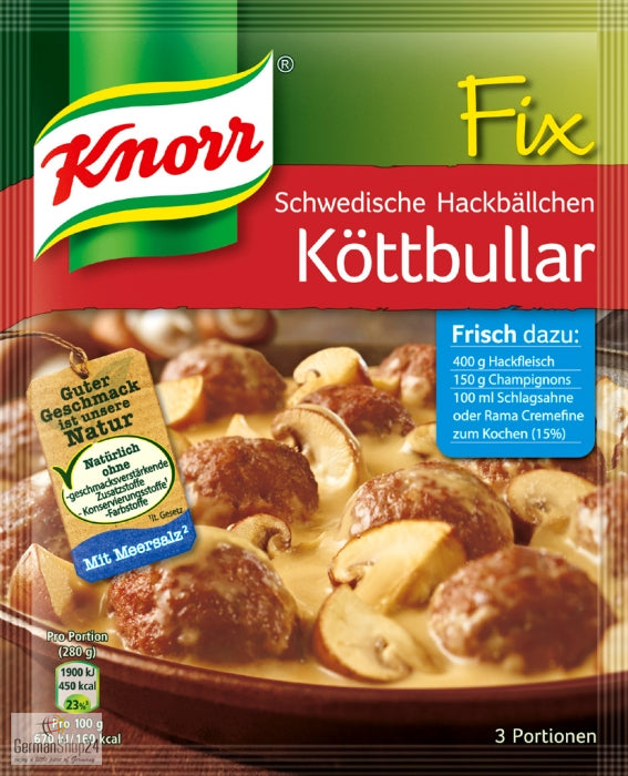 Knorr Fix for Swedish Meatballs Koettbullar