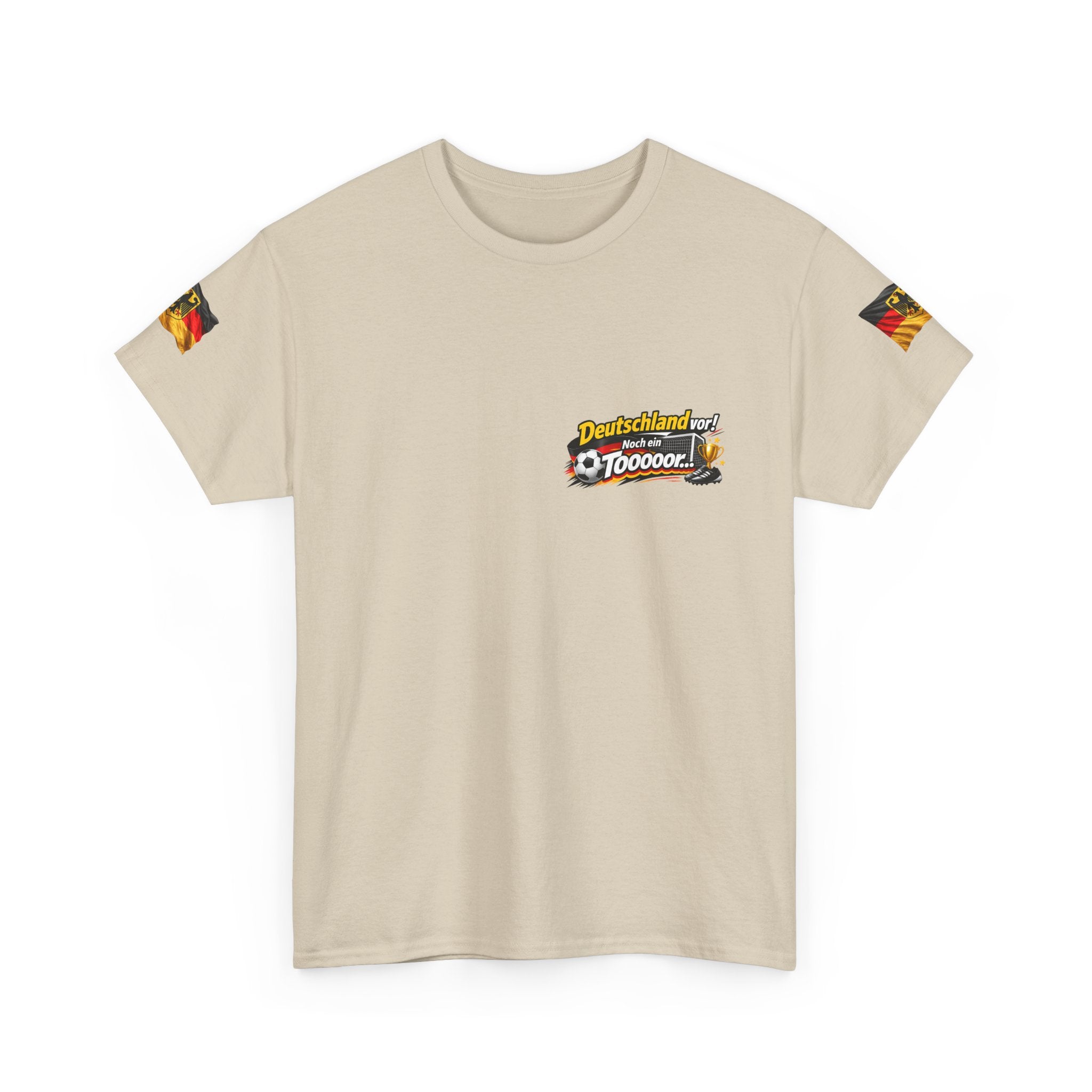 Soccer Fans T‑Shirt — "Deutschland vor! Noch ein Toooor" German Flag Tee