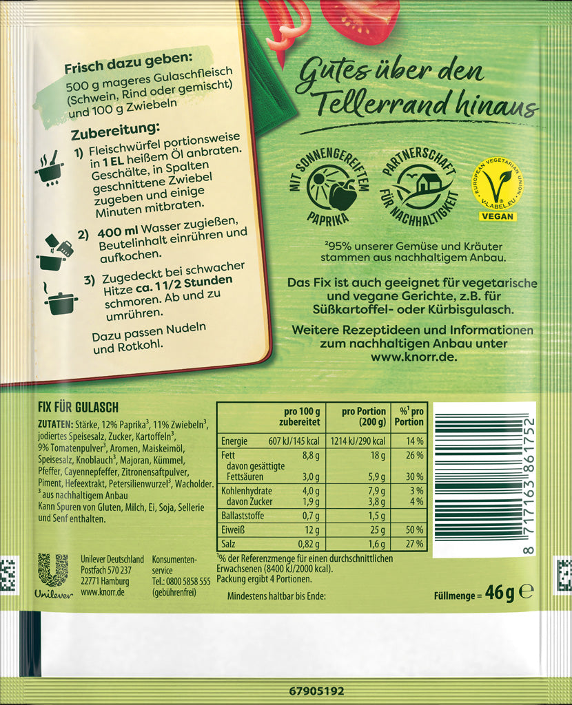 Knorr Fix for Goulash