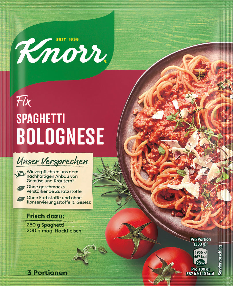 Knorr Fix for Spaghetti Bolognese