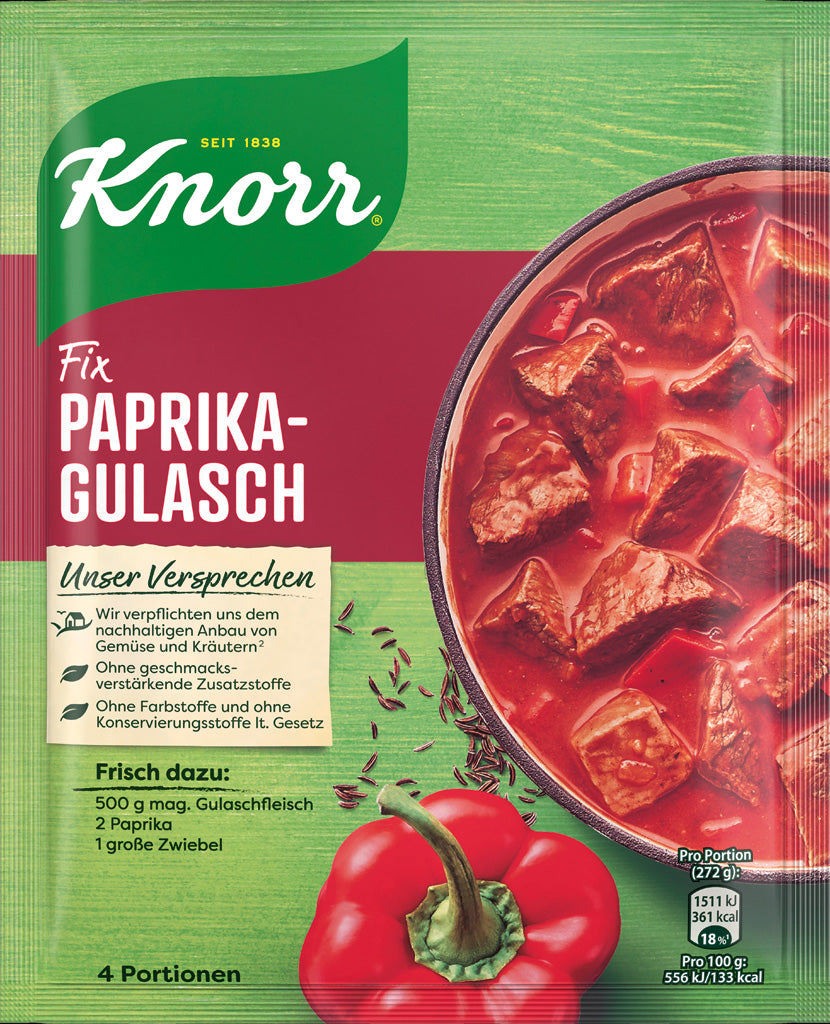 Knorr Fix for Bell Pepper Goulash Hungarian Style