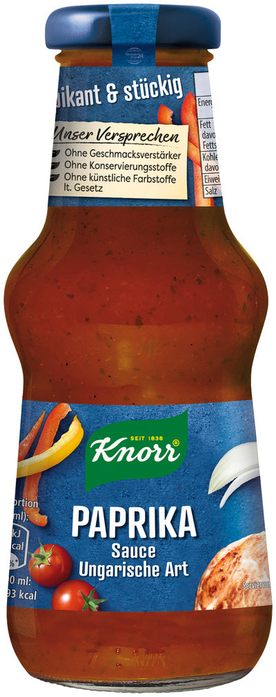 Knorr Paprika Sauce Hungarian Style 8.45 fl.oz Bottle