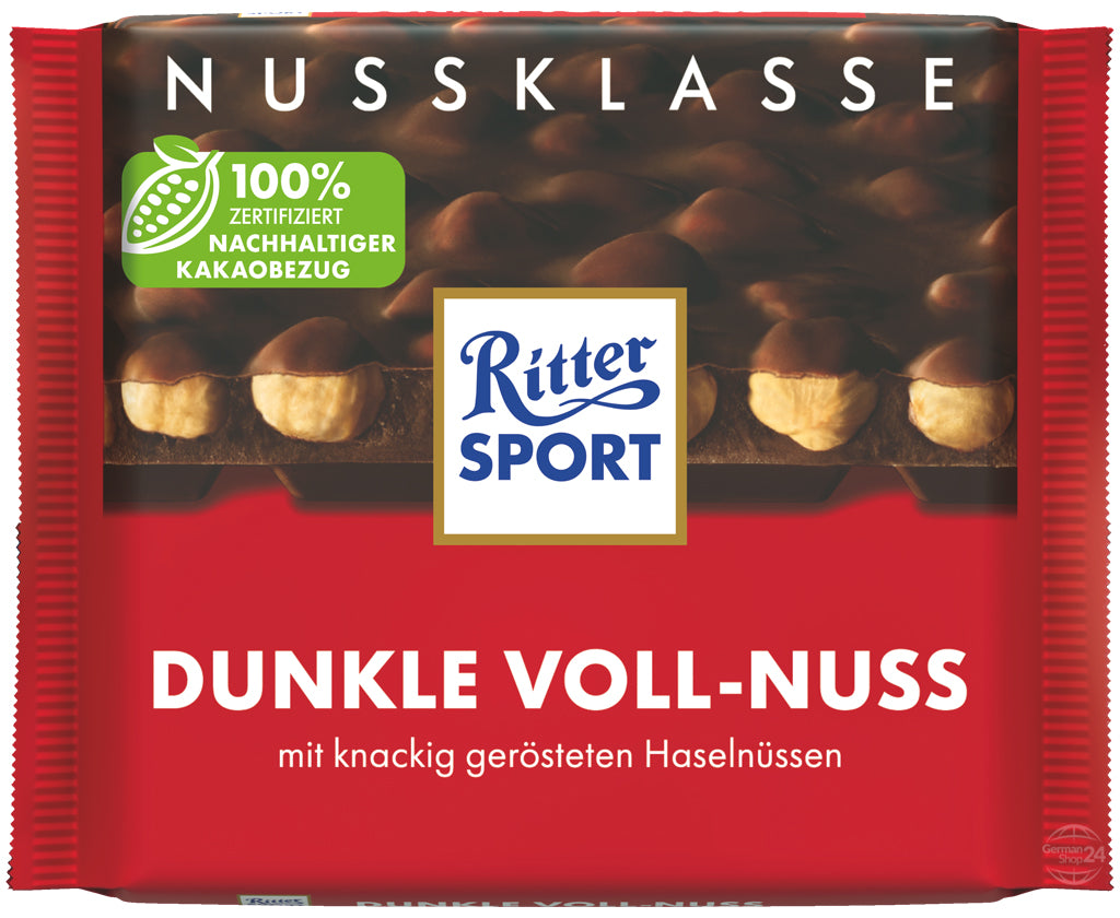 Ritter Sport Dark Whole Hazelnuts 3.53 oz