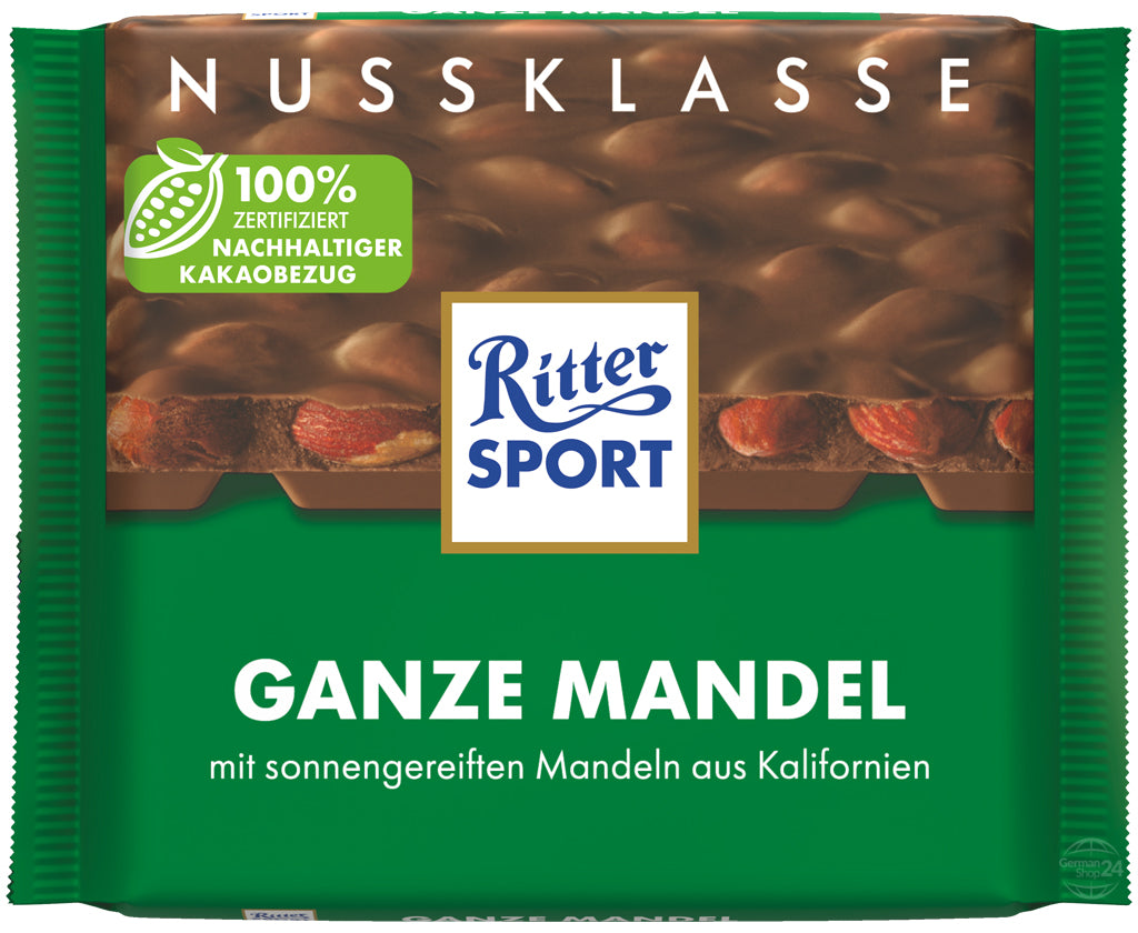 Ritter Sport Whole Almonds 3.53 oz