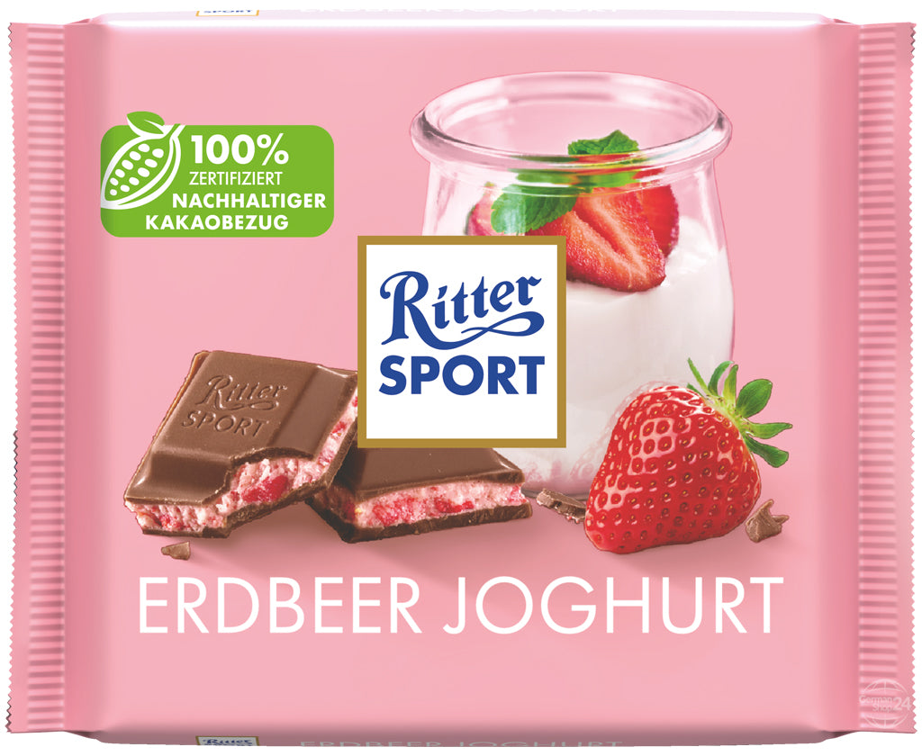 Ritter Sport Strawberry Yogurt 3.53 oz