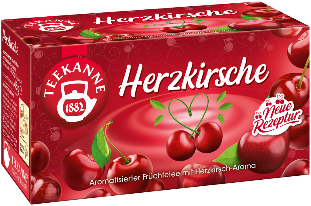 Teekanne Herzkirsche