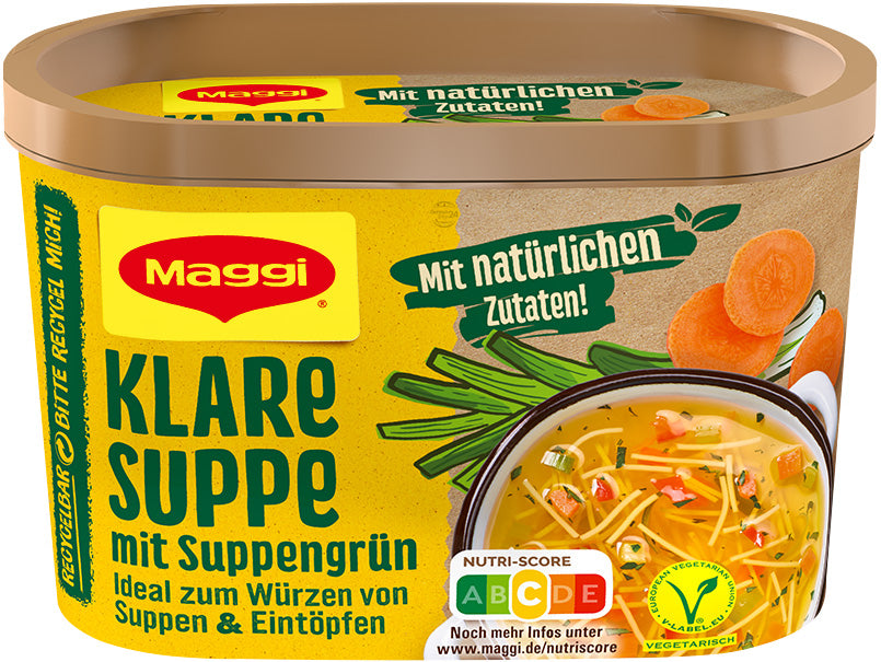 Maggi Clear Soup with Greens, Tub