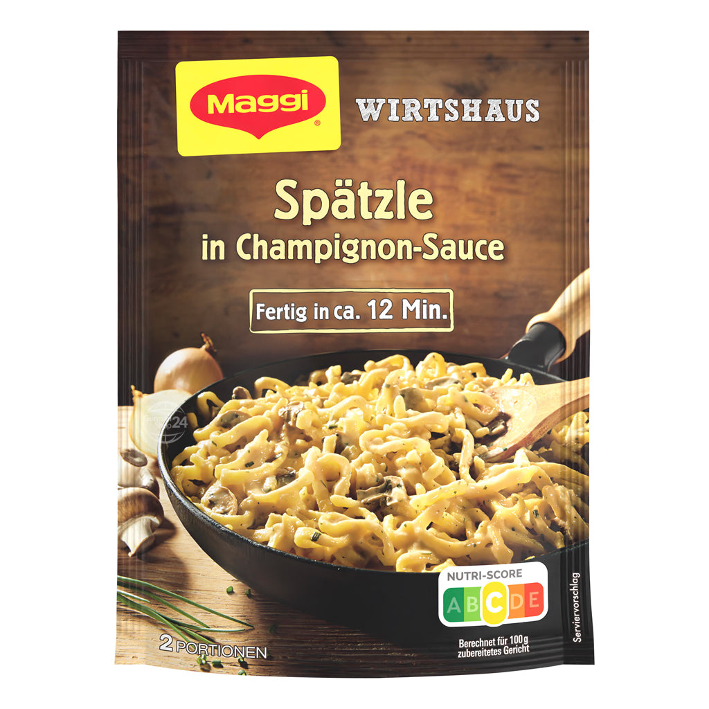 Maggi Wirtshaus Spaetzle in Mushroom Sauce