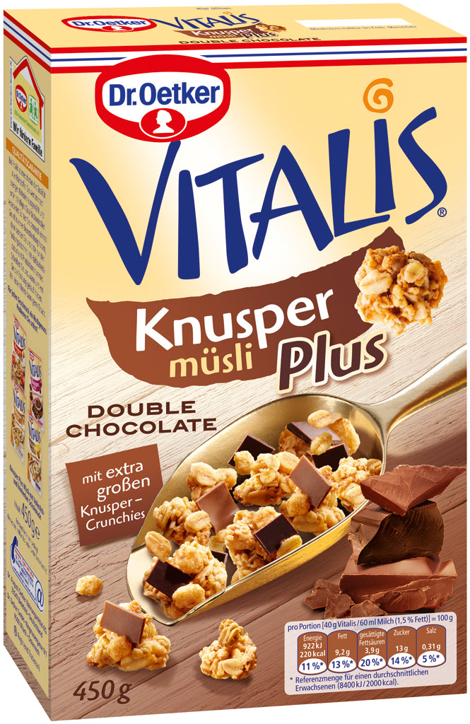 Vitalis Knusper Muesli Plus Double Chocolate