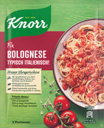 Knorr Fix for Bolognese Typical Italian!