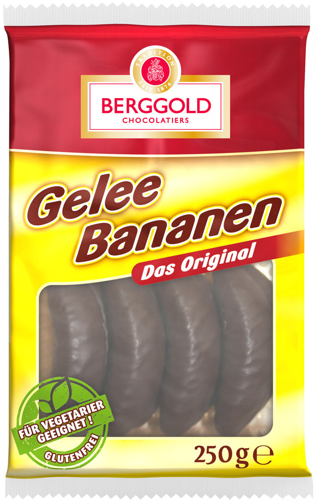 Berggold Chocolate Covered Jelly Bananas 8.82 oz
