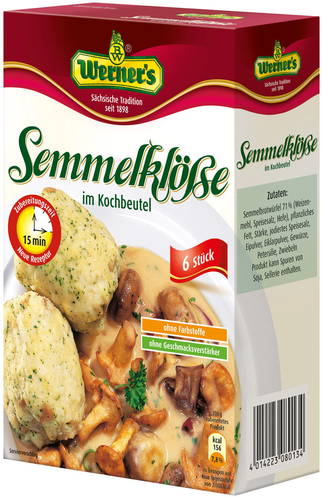 Werners Bread Dumplings in Boiling Bags 7.05 oz