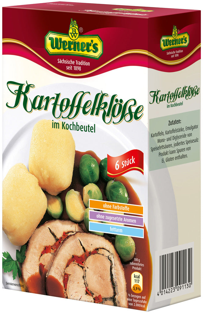Werners Potato Dumplings in Boiling Bags 7.05 oz