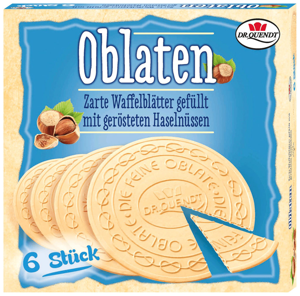 Dr. Quendt Hazelnut Filled Oblaten Wafers