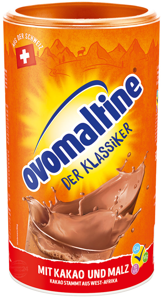 Ovomaltine Classic Milk Drink Mix 17.6 oz Can