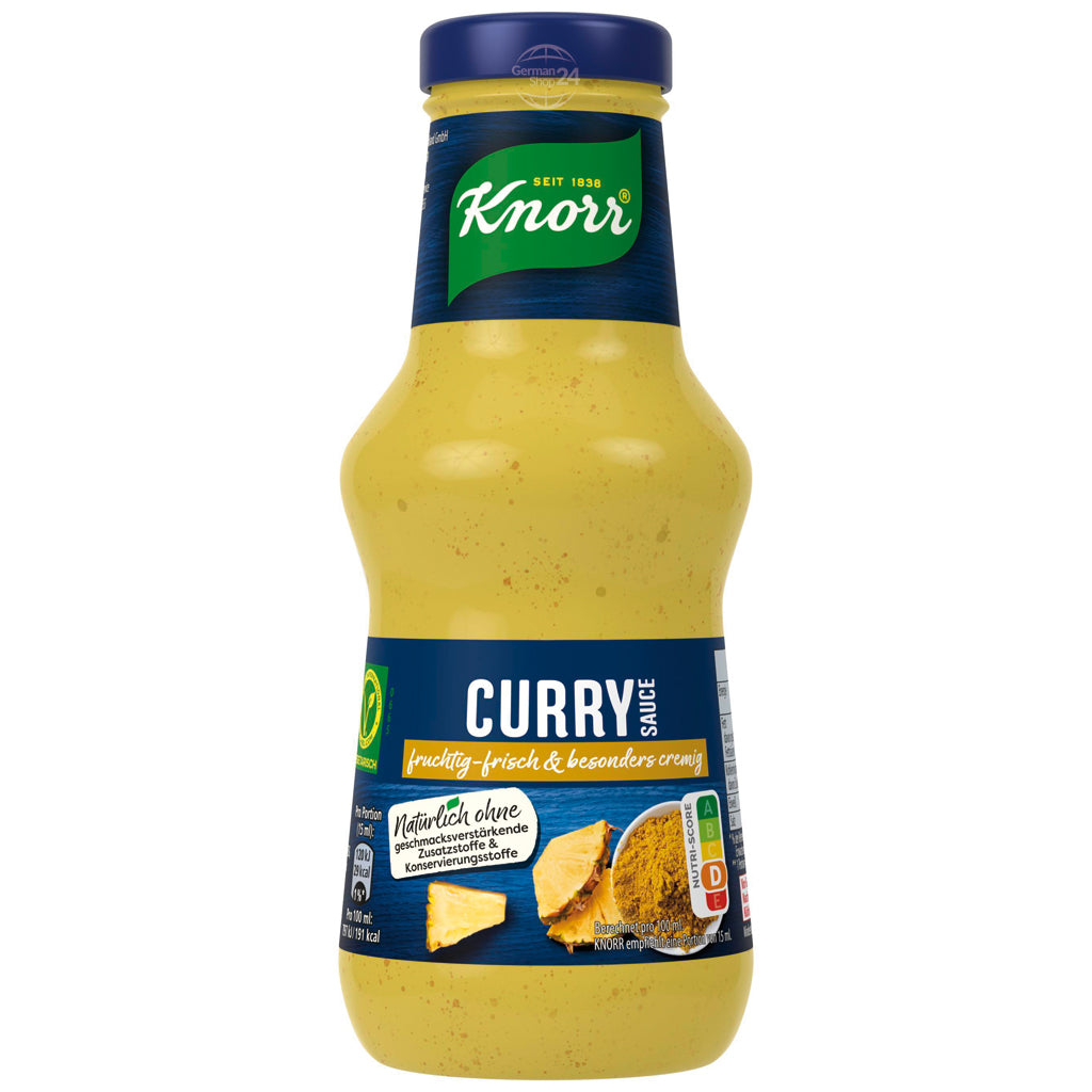 Knorr Curry Sauce 8.82 fl.oz Glass Bottle