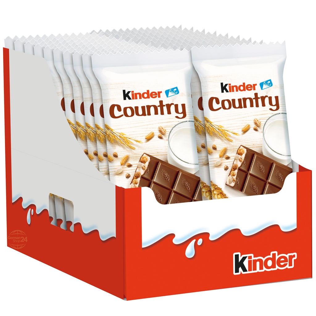 Ferrero Kinder Country, 20 Single Bars, Counter Display