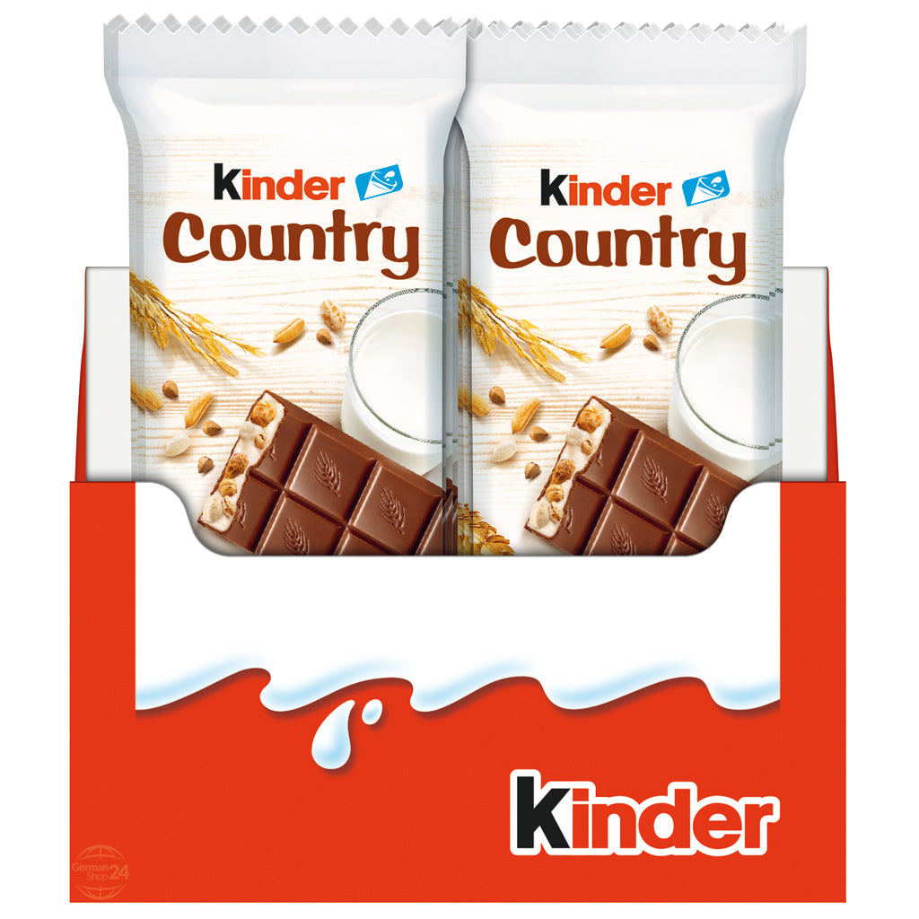 Ferrero Kinder Country, 20 Single Bars, Counter Display