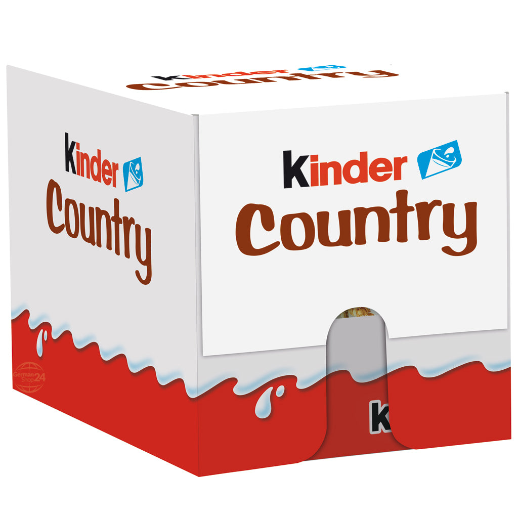 Ferrero Kinder Country, 20 Single Bars, Counter Display