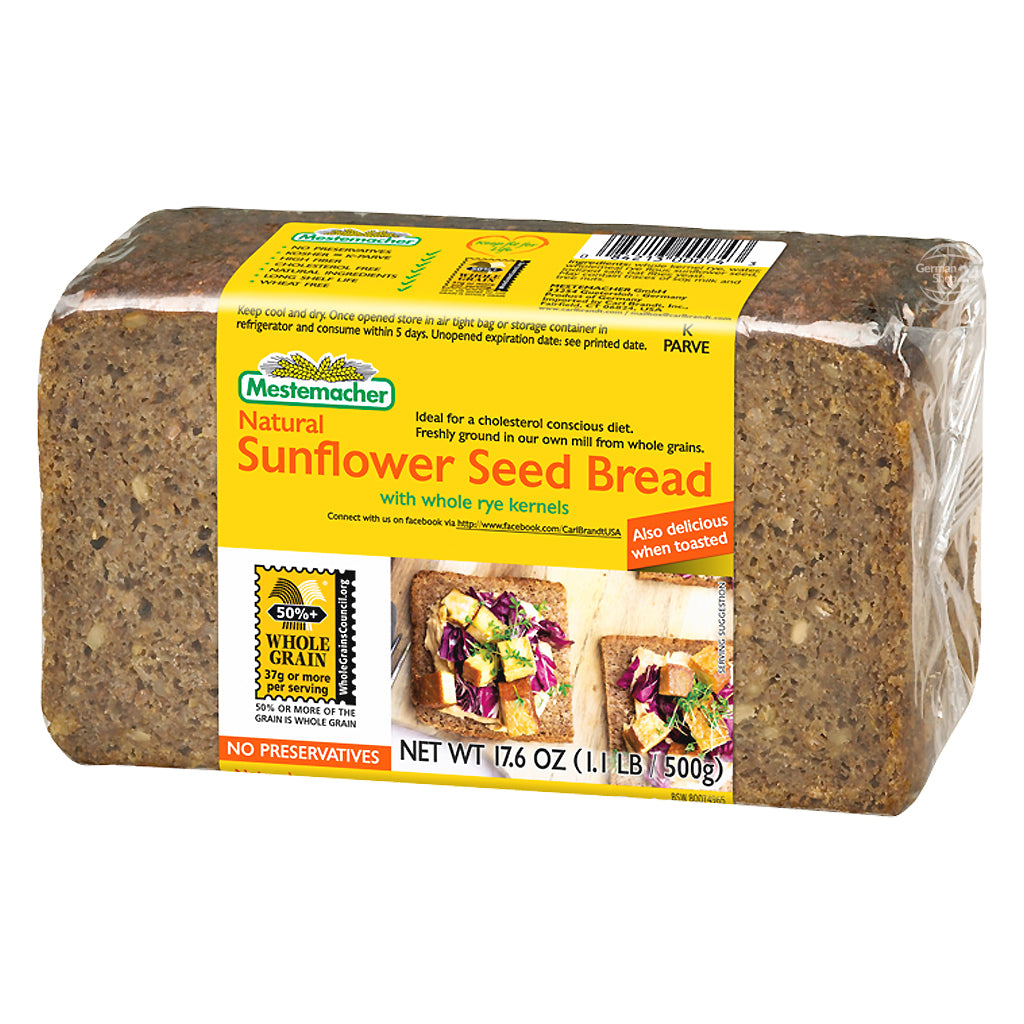 Mestemacher Natural Sunflower Seed Bread 17.6 oz