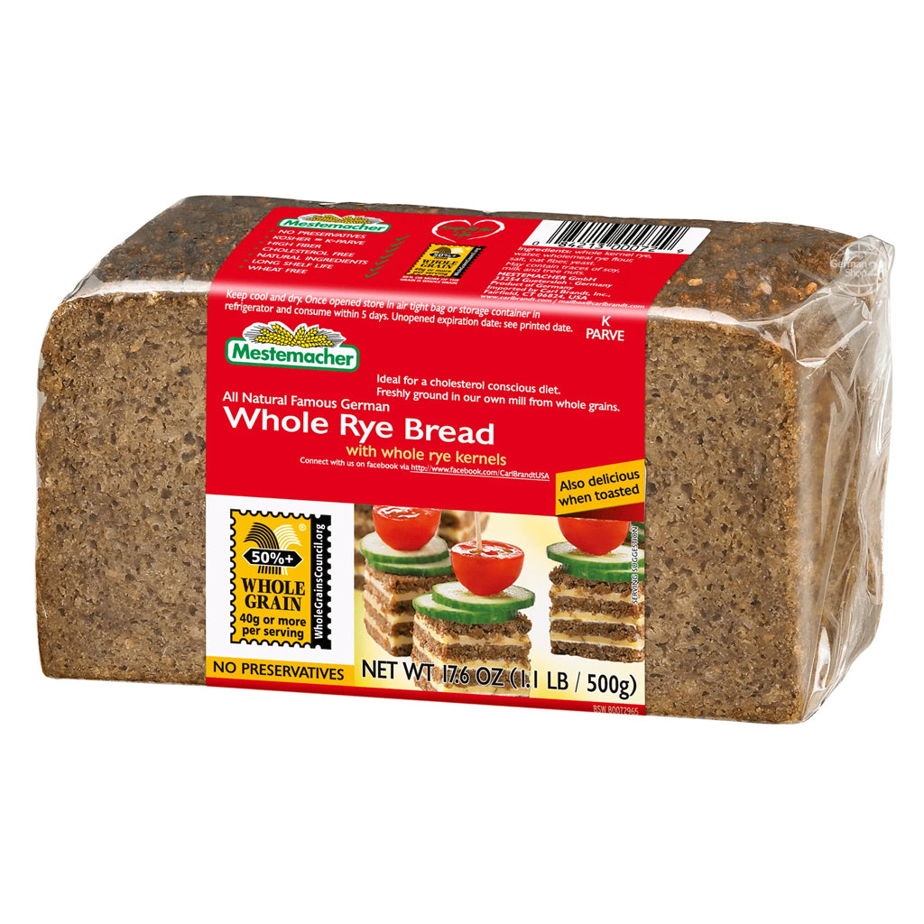 Mestemacher Whole Rye Bread 17.6 oz