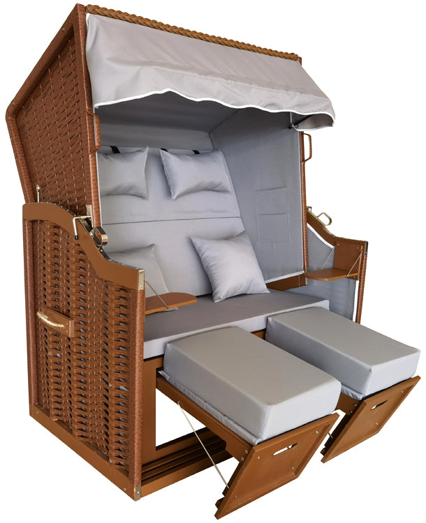 Economy Strandkorb™ Baltic Sea Model, Gray-Brown