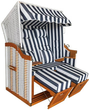 Economy Strandkorb™ Baltic Sea Model, Blue-White Striped